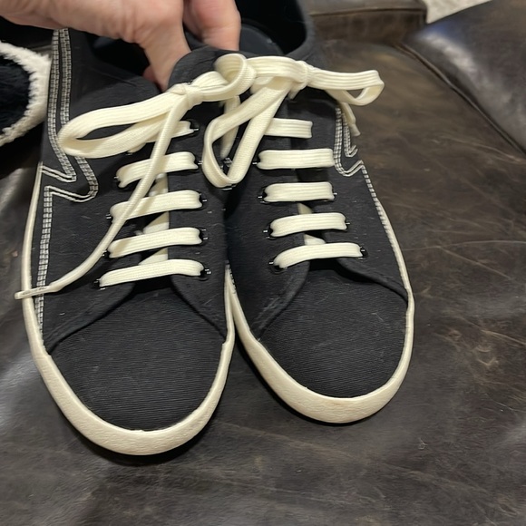 Rag and bone Black low top Retro Canvas Court Sneakers in size 7.5 - Picture 13 of 15